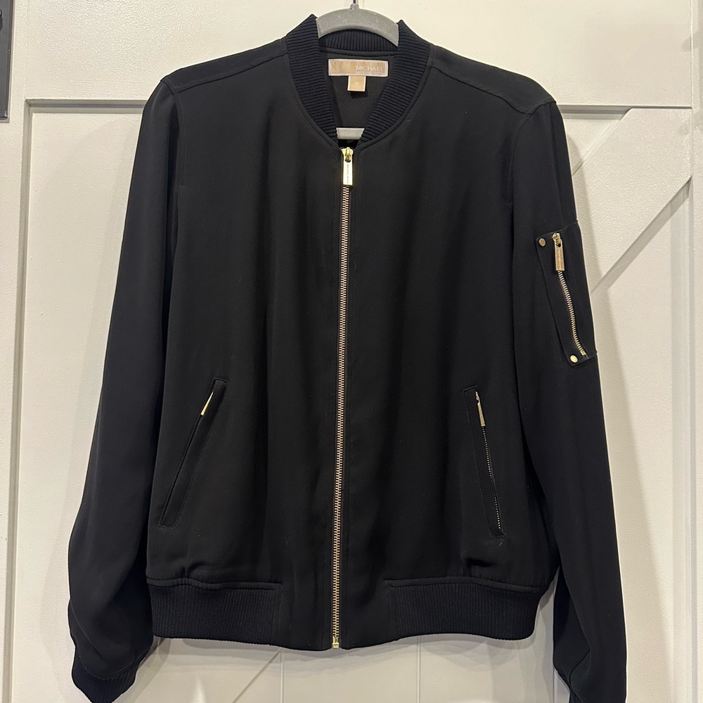 Michael Kors Black Bomber Jacket